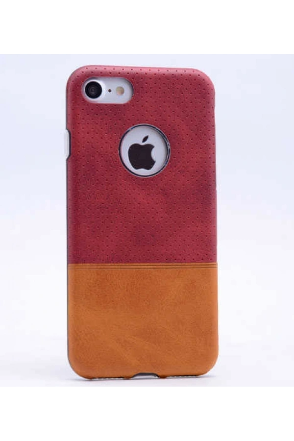 Apple iPhone 6 Plus Kılıf Zore Derili Deku Silikon