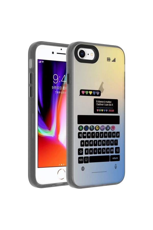 Apple iPhone 7 Kılıf Desenli Zore Dragon Sert Kapak