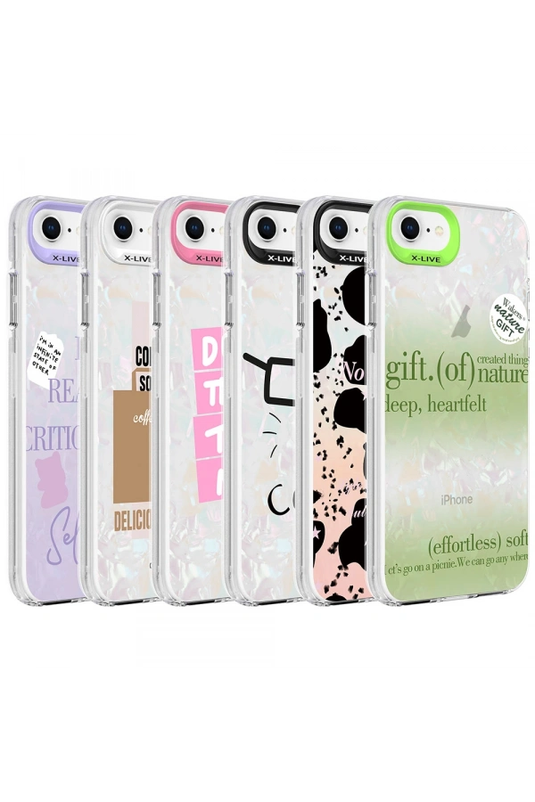 Apple iPhone 7 Kılıf Mermer Desenli Zore Marbello Kapak