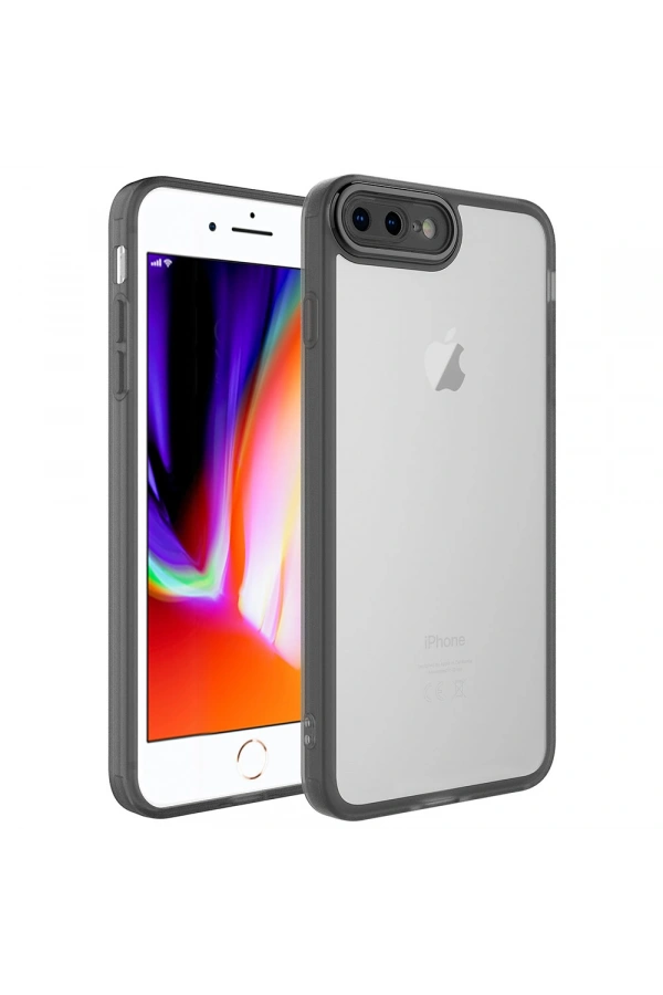 Apple iPhone 7 Plus Kılıf Kamera Korumalı Transparan Zore Post Kapak