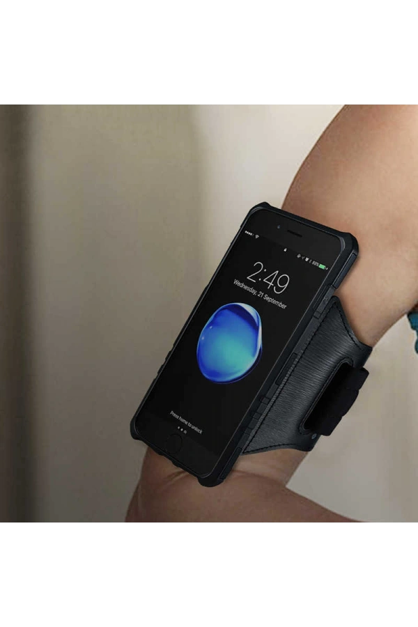 Apple iPhone 7 Plus Kılıf Zore 2 in 1 Kol Bandı