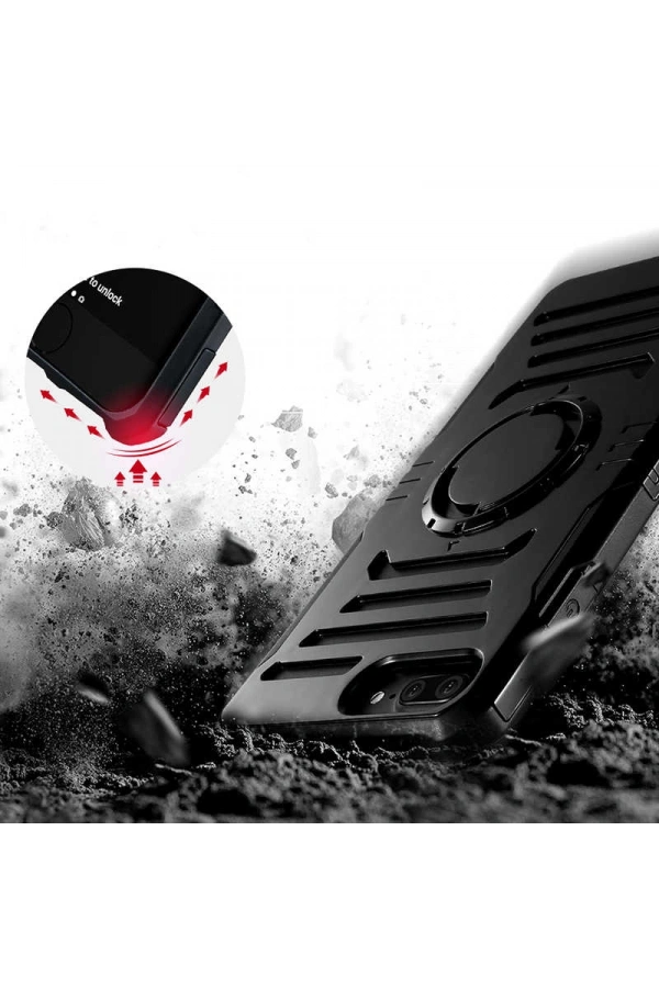 Apple iPhone 7 Plus Kılıf Zore 2 in 1 Kol Bandı