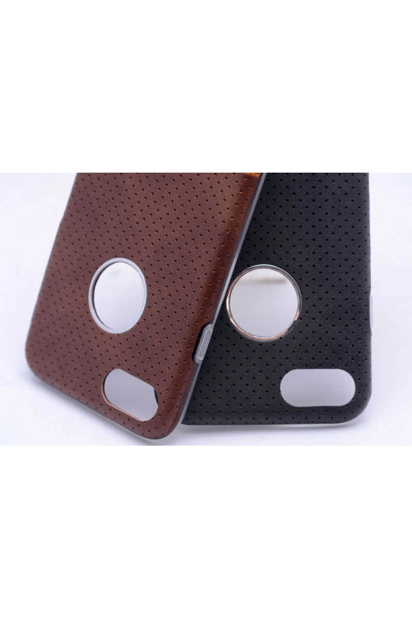 Apple iPhone 7 Plus Kılıf Zore Derili Deku Silikon