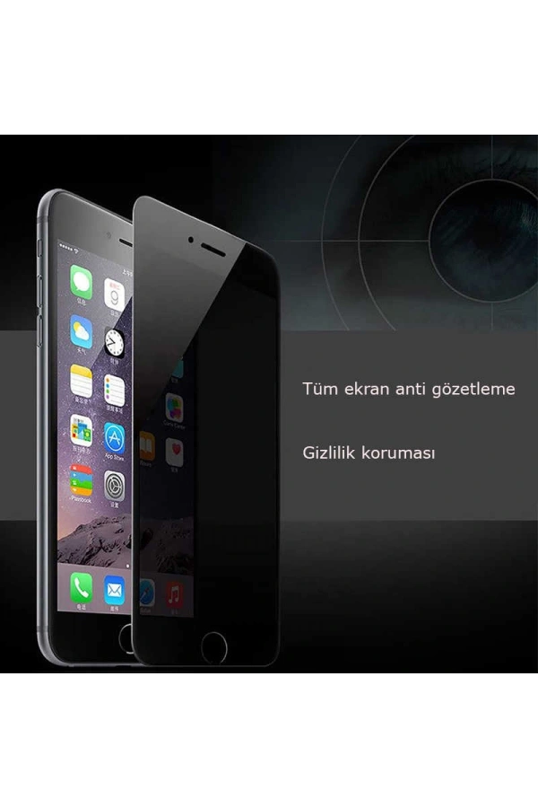 Apple iPhone 7 Plus Zore Kor Privacy Cam Ekran Koruyucu