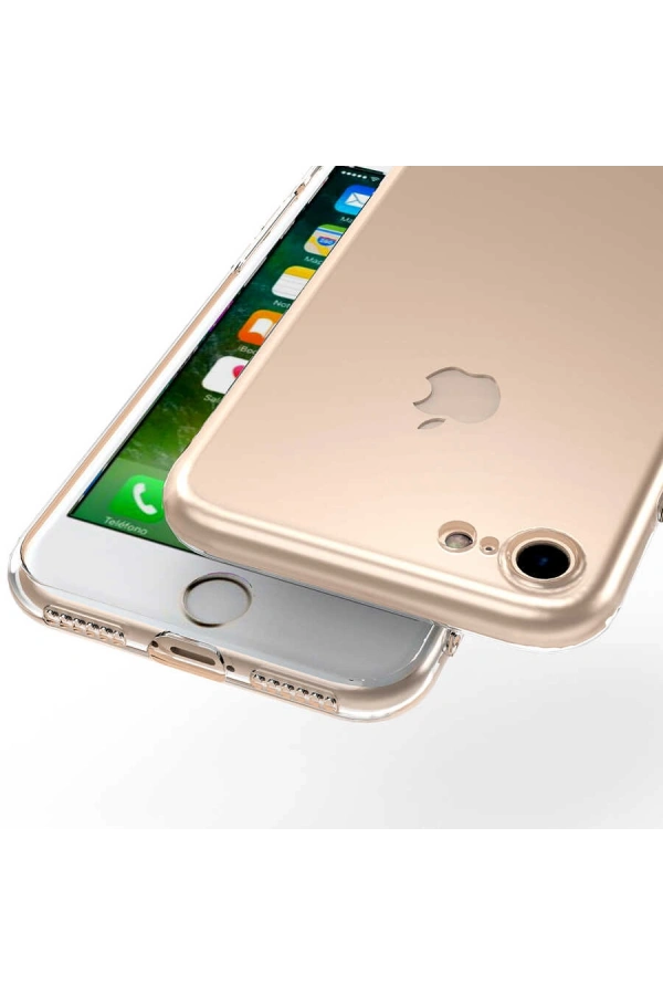 Apple iPhone 8 Kılıf Zore Kamera Korumalı Süper Silikon Kapak