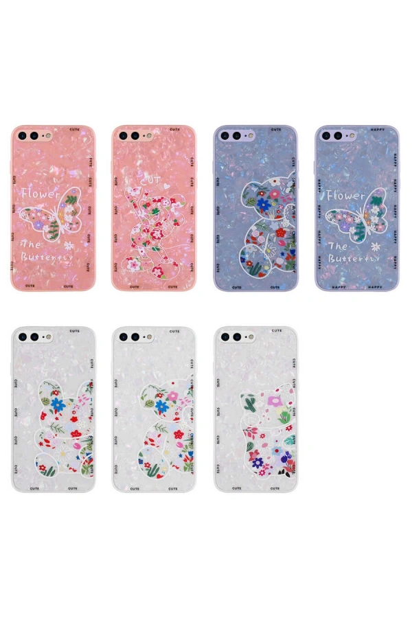 Apple iPhone 8 Plus Kılıf Desenli Sert Silikon Zore Mumila Kapak