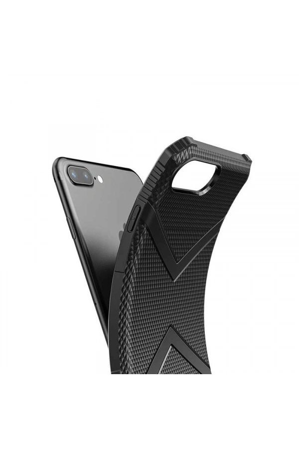 Apple iPhone 8 Plus Kılıf Zore Hank Silikon