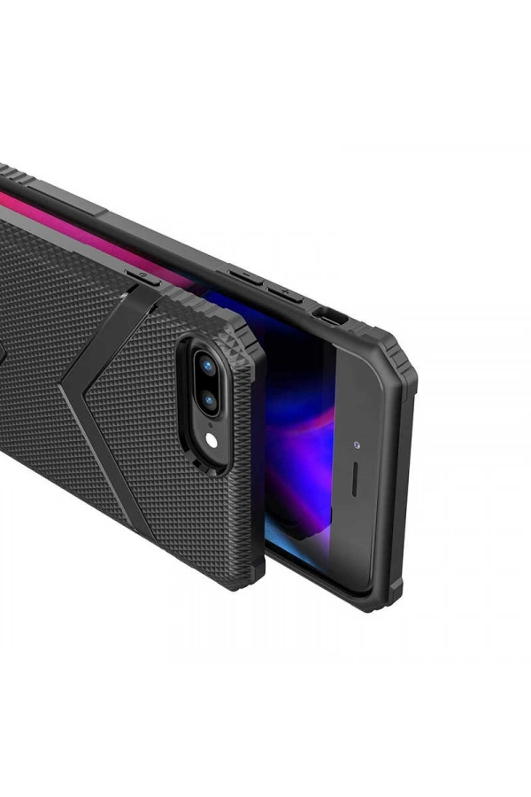 Apple iPhone 8 Plus Kılıf Zore Hank Silikon