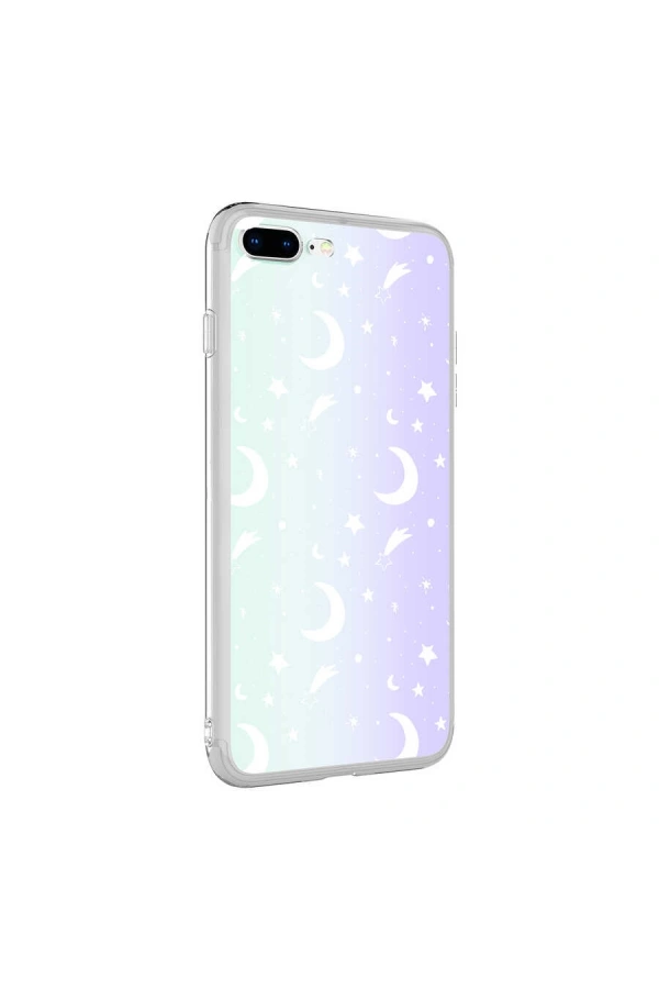 Apple iPhone 8 Plus Kılıf Zore M-Blue Desenli Kapak