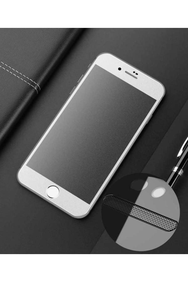 Apple iPhone 8 Zore Anti-Dust Mat Privacy Temperli Ekran Koruyucu