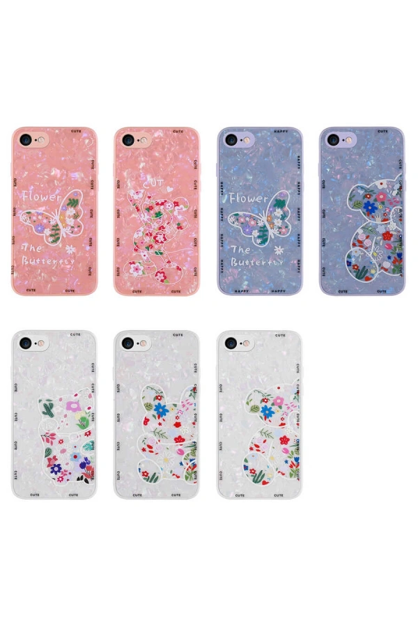 Apple iPhone SE 2020 Kılıf Desenli Sert Silikon Zore Mumila Kapak