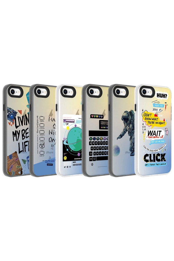 Apple iPhone SE 2020 Kılıf Desenli Zore Dragon Sert Kapak