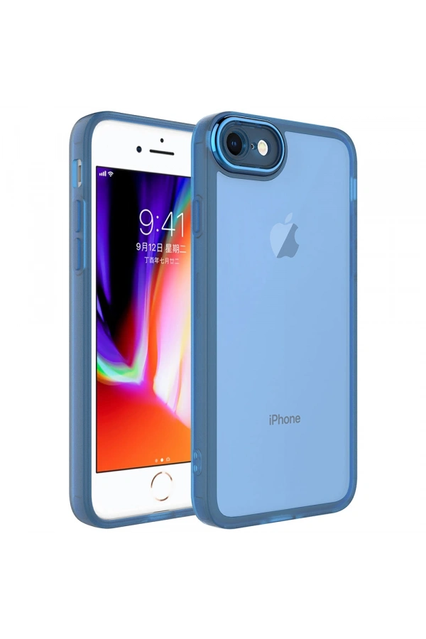 Apple iPhone SE 2020 Kılıf Kamera Korumalı Transparan Zore Post Kapak