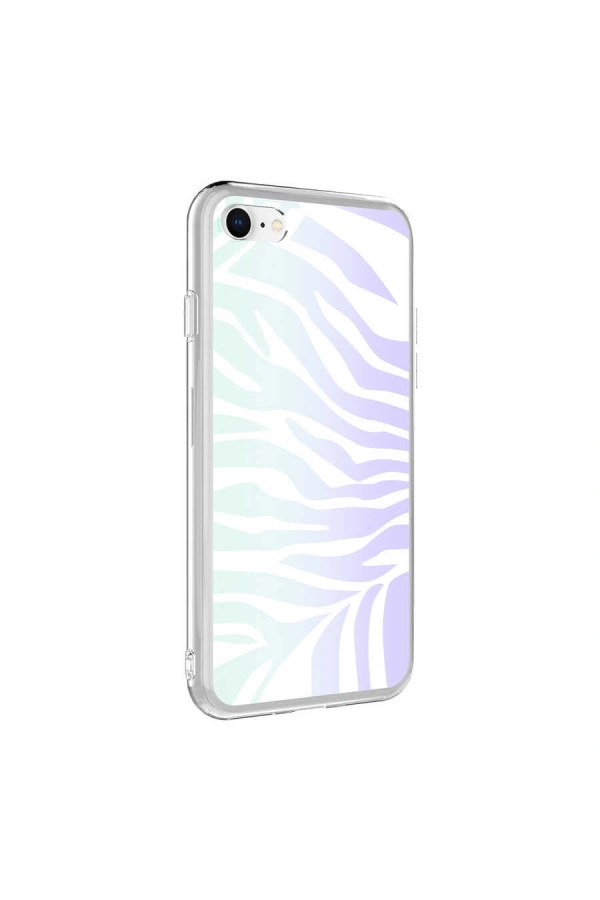 Apple iPhone SE 2020 Kılıf Zore M-Blue Desenli Kapak