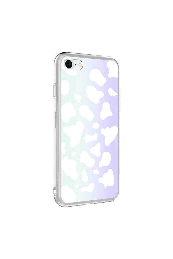 Apple iPhone SE 2022 Kılıf Zore M-Blue Desenli Kapak