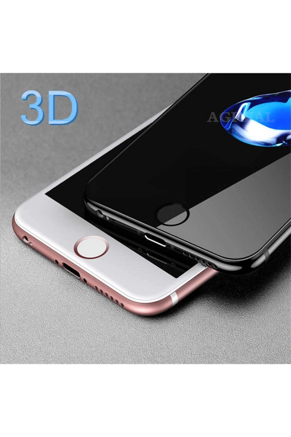 Apple iPhone SE 2022 Zore 3D Latte Cam Ekran Koruyucu