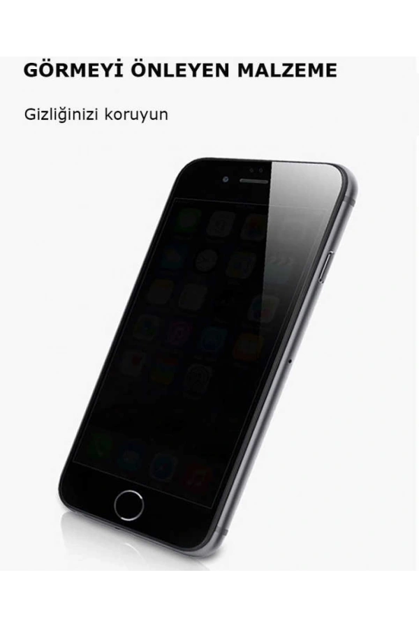 Apple iPhone SE 2022 Zore Kor Privacy Cam Ekran Koruyucu