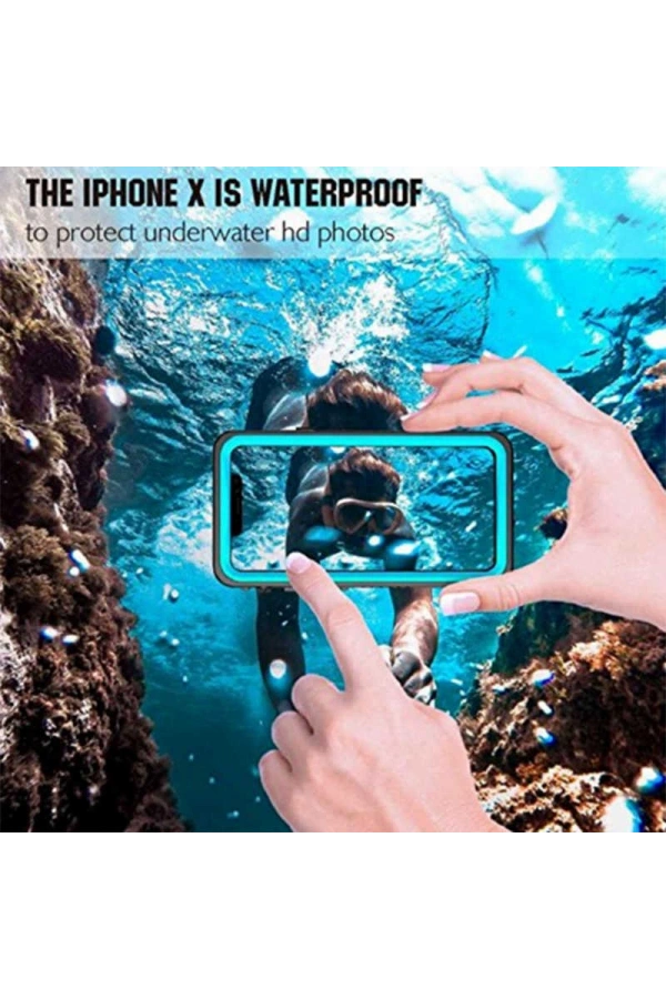 Apple iPhone X Kılıf 1-1 Su Geçirmez Kılıf