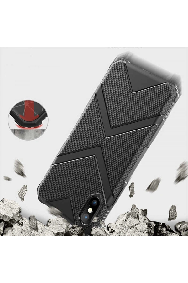 Apple iPhone X Kılıf Zore Hank Silikon