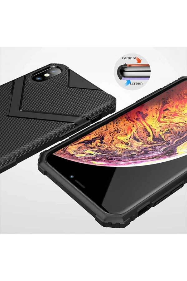 Apple iPhone X Kılıf Zore Hank Silikon