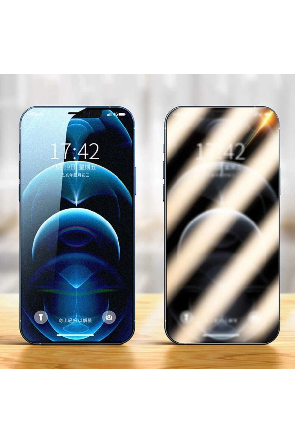 Apple iPhone XR 6.1 Zore Fit Hard Mat Privacy Cam Ekran Koruyucu