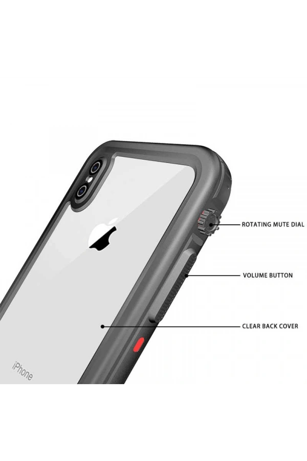 Apple iPhone XS 5.8 Kılıf Zore 1-1 Su Geçirmez Kılıf