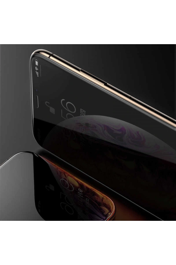 Apple iPhone XS 5.8 Zore Kor Privacy Cam Ekran Koruyucu