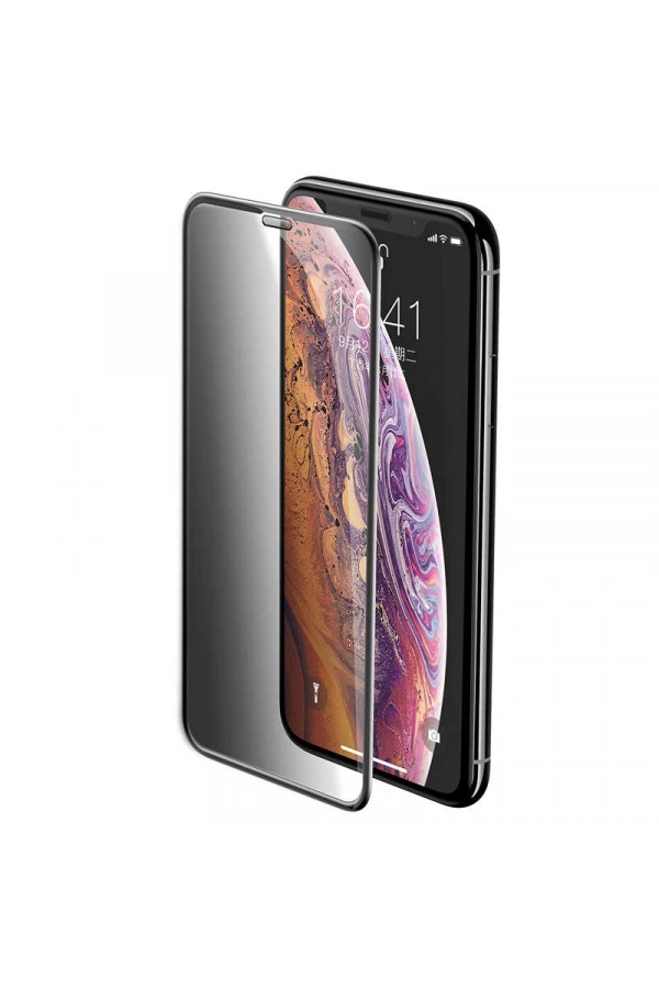 Apple iPhone XS Max 6.5 Zore Anti-Dust Privacy Temperli Ekran Koruyucu