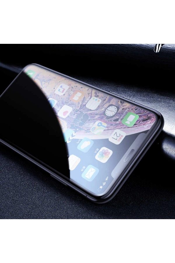 Apple iPhone XS Max 6.5 Zore Anti-Dust Privacy Temperli Ekran Koruyucu