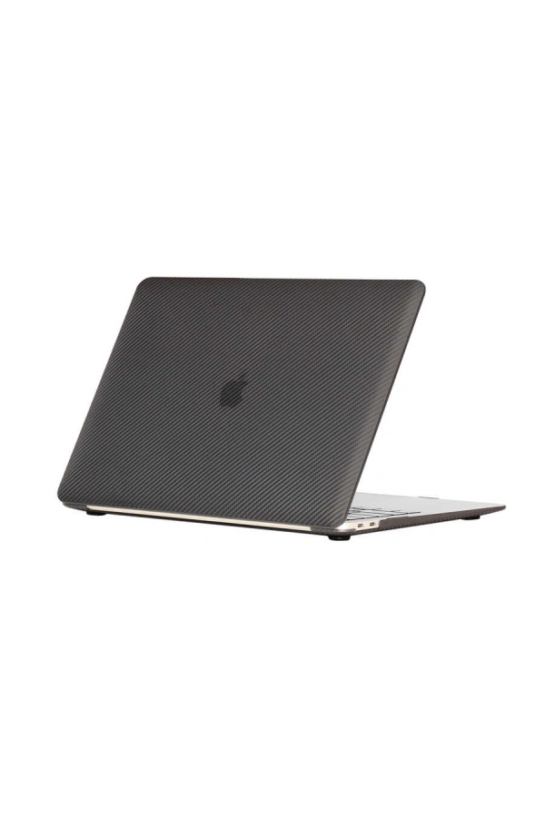 Apple Macbook 13.3 Air 2020 A2337 Zore MSoft Carbon Fiber Tasarımlı Kapak