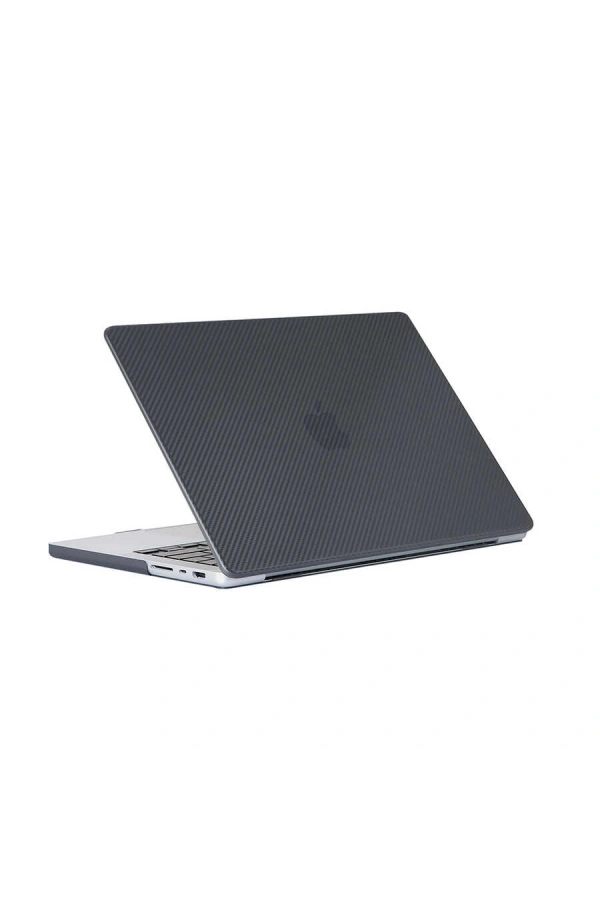 Apple Macbook 14.2 2021 A2442 Zore MSoft Carbon Fiber Tasarımlı Kapak