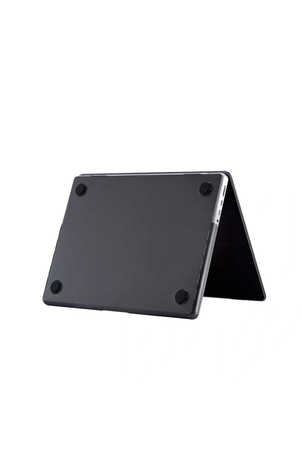Apple Macbook 14.2 2021 A2442 Zore MSoft Carbon Fiber Tasarımlı Kapak