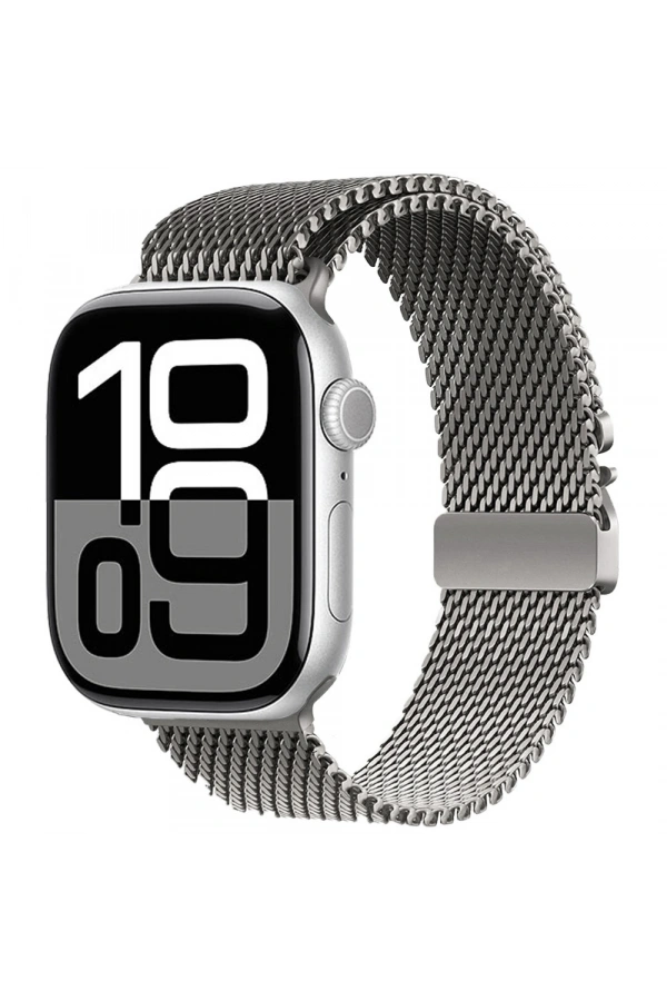 Apple Watch 10 46mm Zore KRD-121 Metal Hasır Kordon