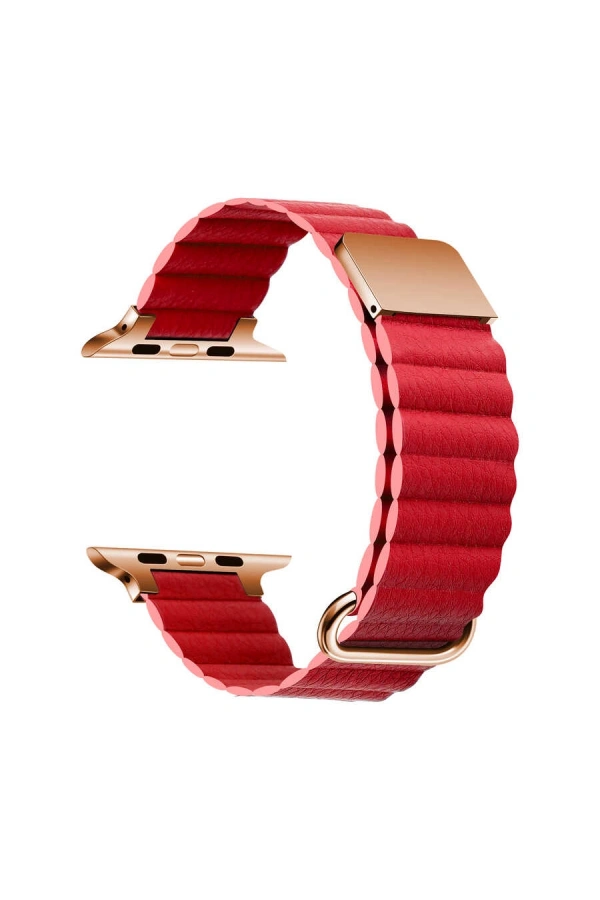 ​​​Apple Watch 38mm KRD-78 PU Deri Kordon Strap Kayış