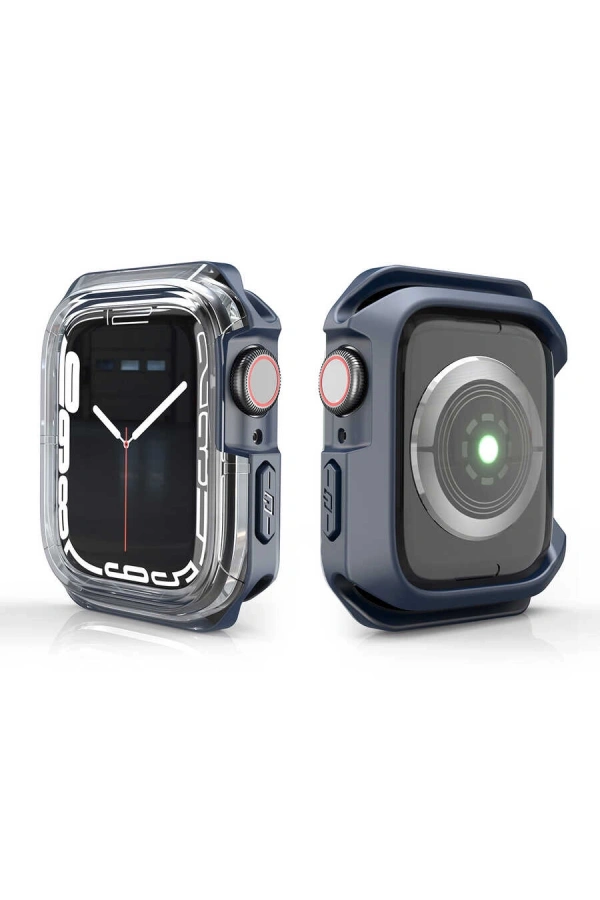 Apple Watch 38mm Zore Watch Gard 08 Sert PC + Silikon Koruyucu