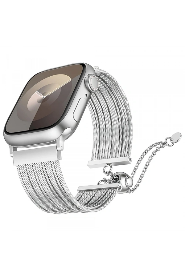 Apple Watch 40mm Zore KRD-137 Metal Hasır Kordon