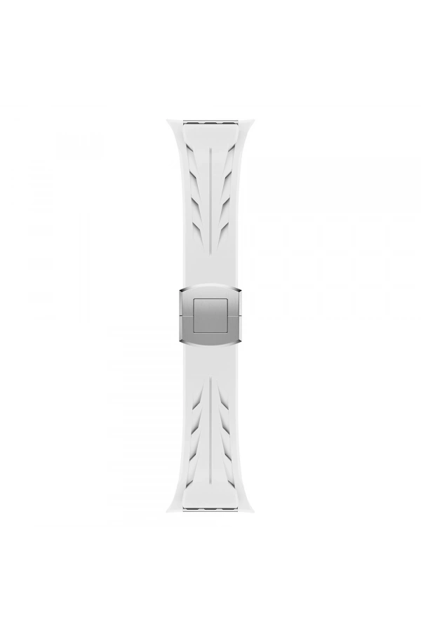 Apple Watch 42mm KRD-127 Metal Tokalı Silikon Kordon
