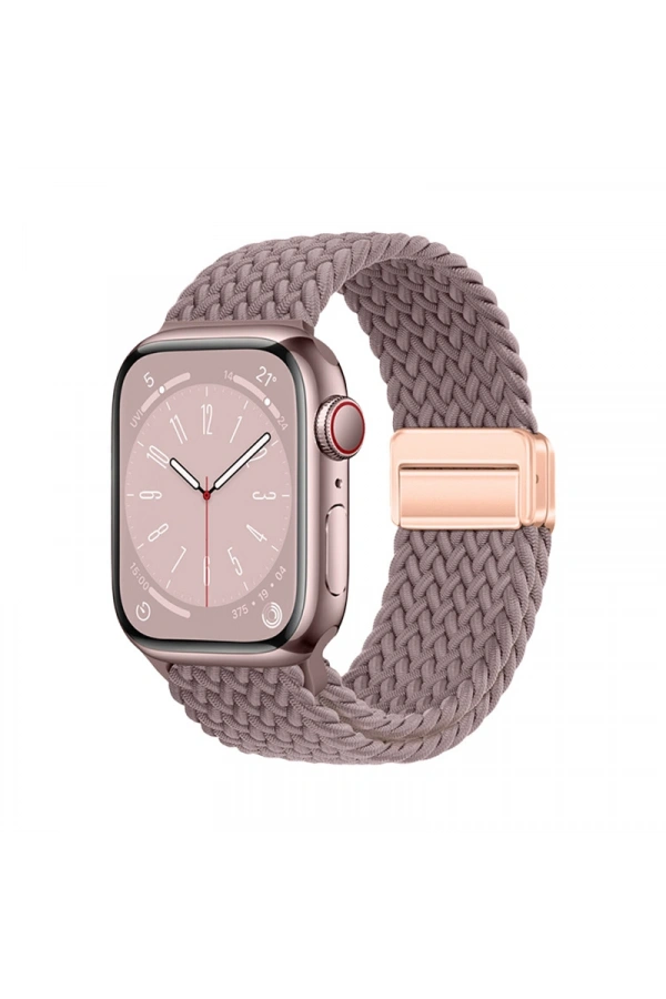 Apple Watch 42mm Zore KRD-134 Örgü Tasarımlı Hasır Kordon Strap Kayış
