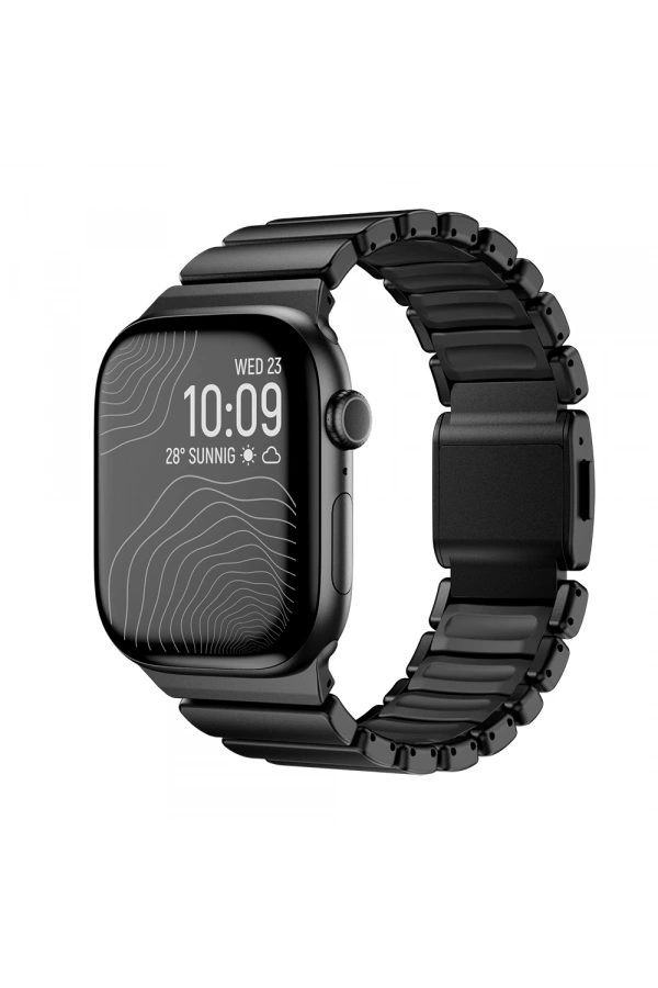 Apple Watch 42mm Zore KRD-149 Metal Silikon Kordon