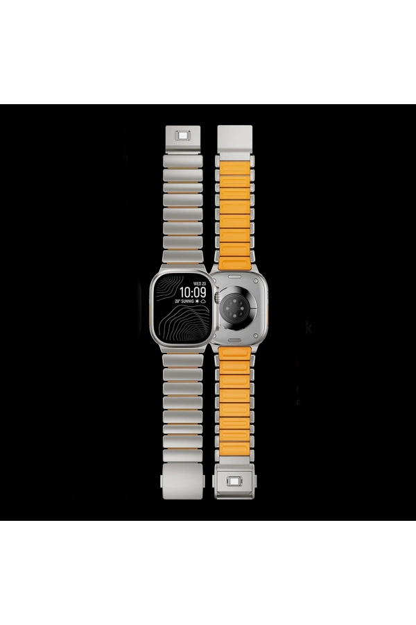 Apple Watch 42mm Zore KRD-149 Metal Silikon Kordon