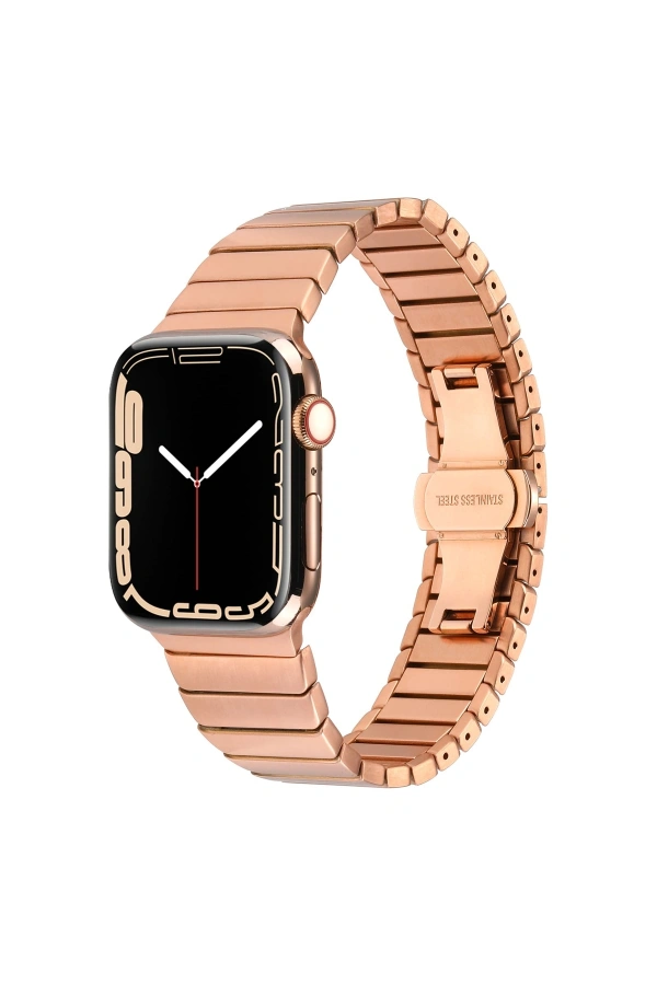 ​​​Apple Watch 44mm Kordon KRD-79 Metal Strap Kayış