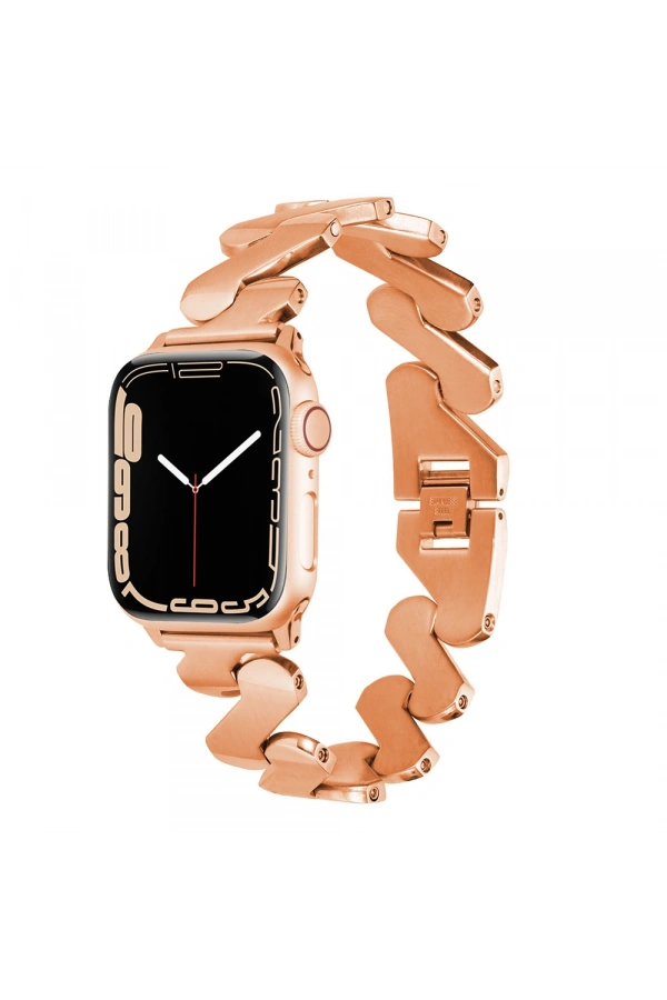​​​Apple Watch 44mm Kordon KRD-80 Metal Strap Kayış
