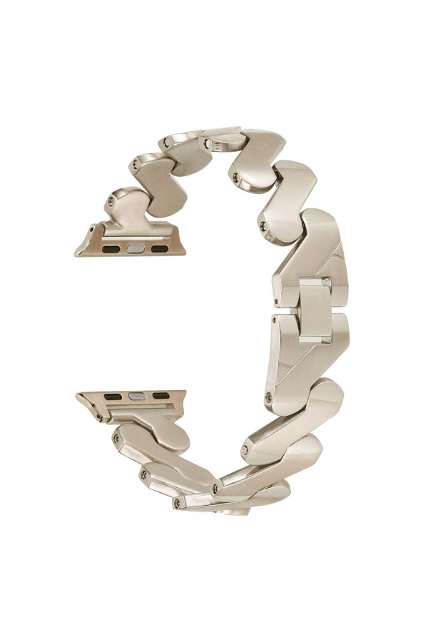 ​​​Apple Watch 44mm Kordon KRD-80 Metal Strap Kayış