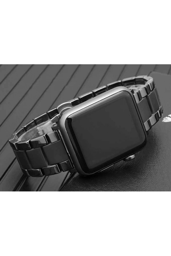 ​​​Apple Watch 44mm Mat Seramik Metal Kordon
