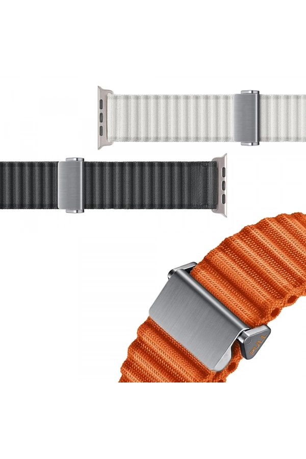 Apple Watch 44mm Zore KRD-123 Naylon Kumaş Hasır Örgülü Kordon