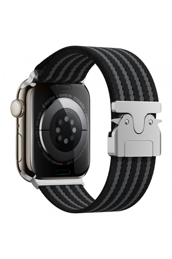 Apple Watch 44mm Zore KRD-133 Naylon Kumaş Hasır Örgülü Kordon