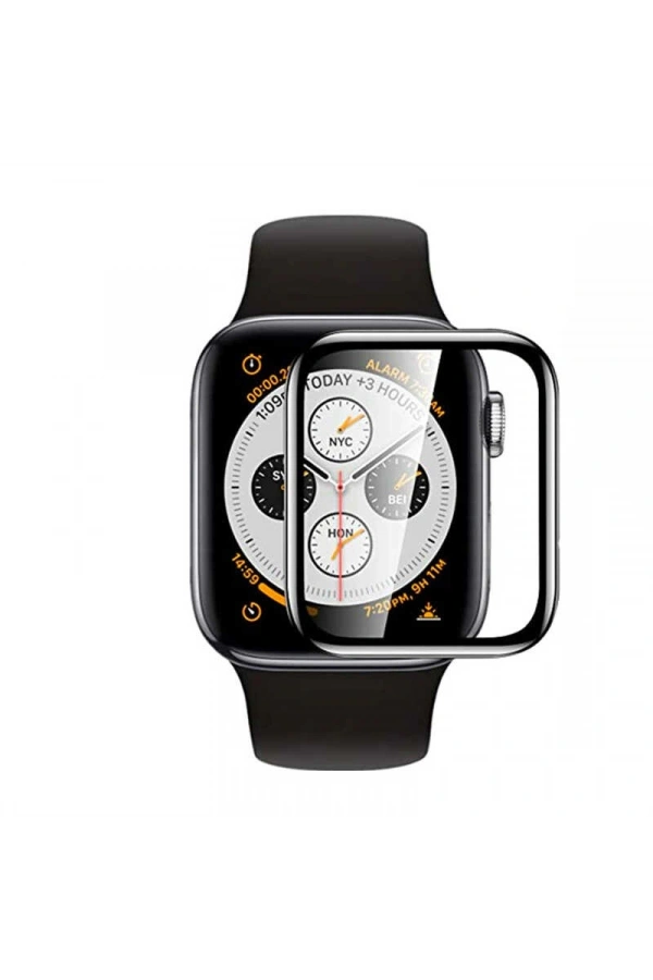 Apple Watch 44mm Zore PMMA Silikon Body Saat Ekran Koruyucu