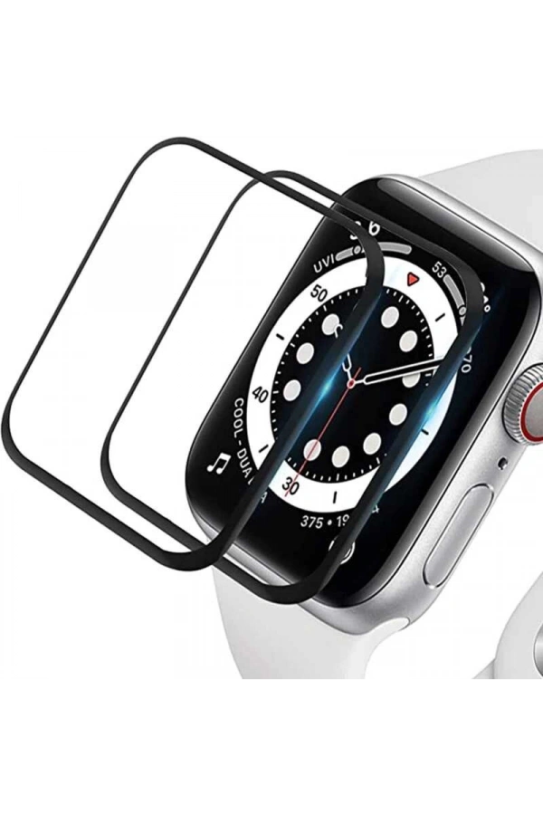 Apple Watch 44mm Zore PMMA Silikon Body Saat Ekran Koruyucu