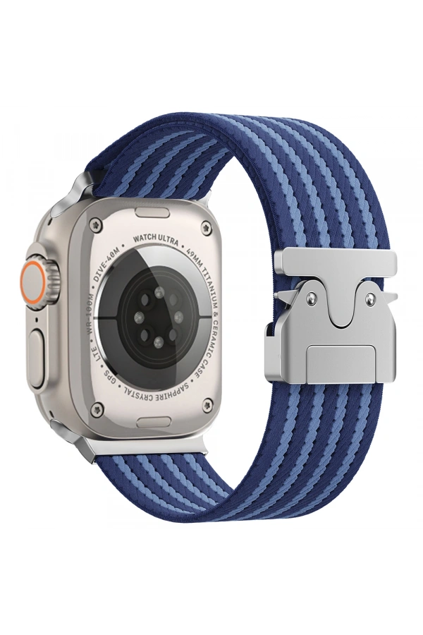Apple Watch 49mm Zore KRD-133 Naylon Kumaş Hasır Örgülü Kordon