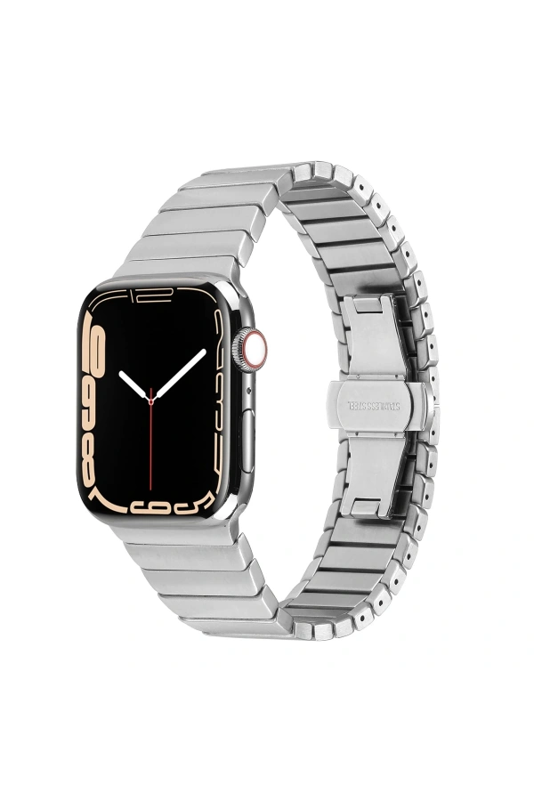 ​​​Apple Watch 7 41mm Kordon KRD-79 Metal Strap Kayış
